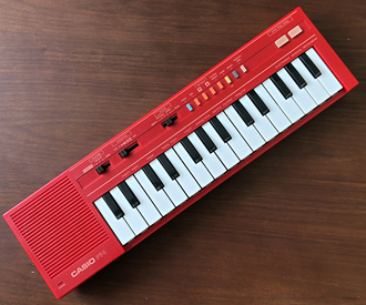 Casio PT-1 in red